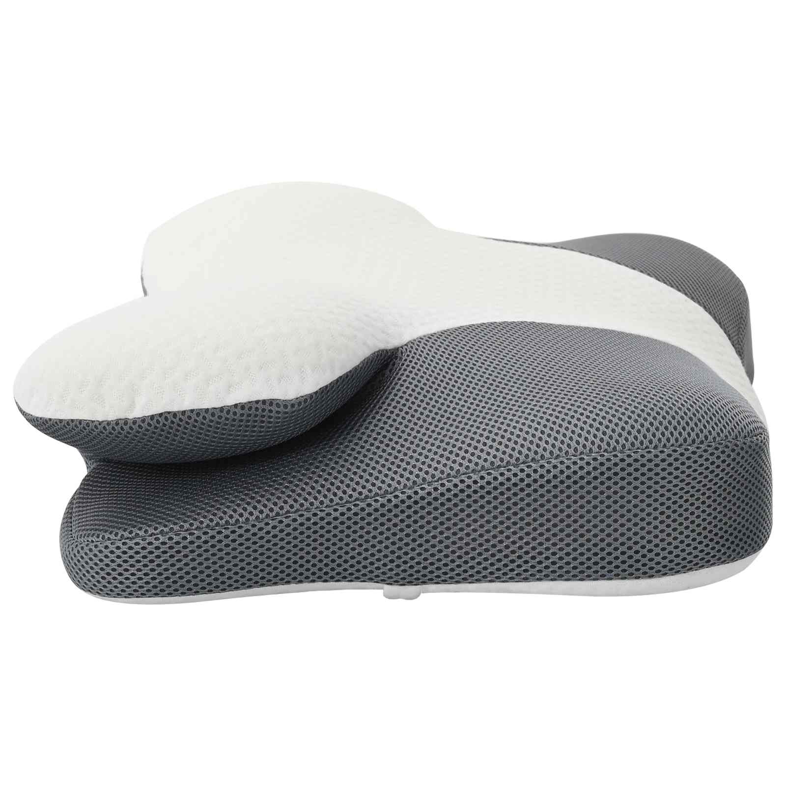 vidaXL Hoofdkussen met kussen Wit 59 x 38 x 14 cm Polyester