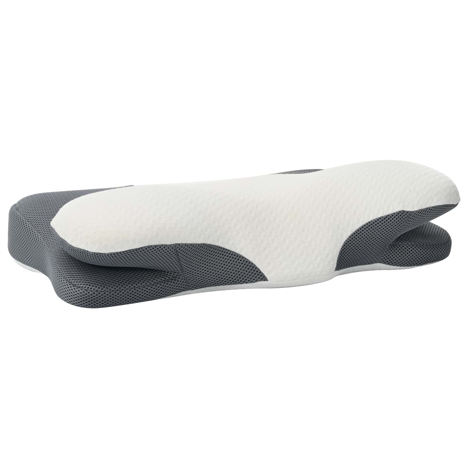 vidaXL Hoofdkussen met kussen Wit 59 x 38 x 14 cm Polyester