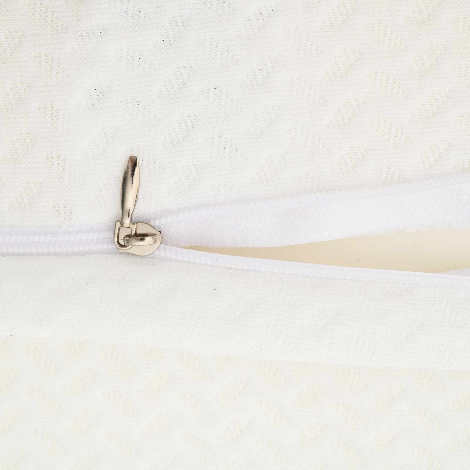 vidaXL Hoofdkussen met kussen Wit 59 x 38 x 14 cm Polyester