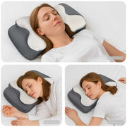 vidaXL Hoofdkussen met kussen Wit 60 x 37 x 13 cm Polyester