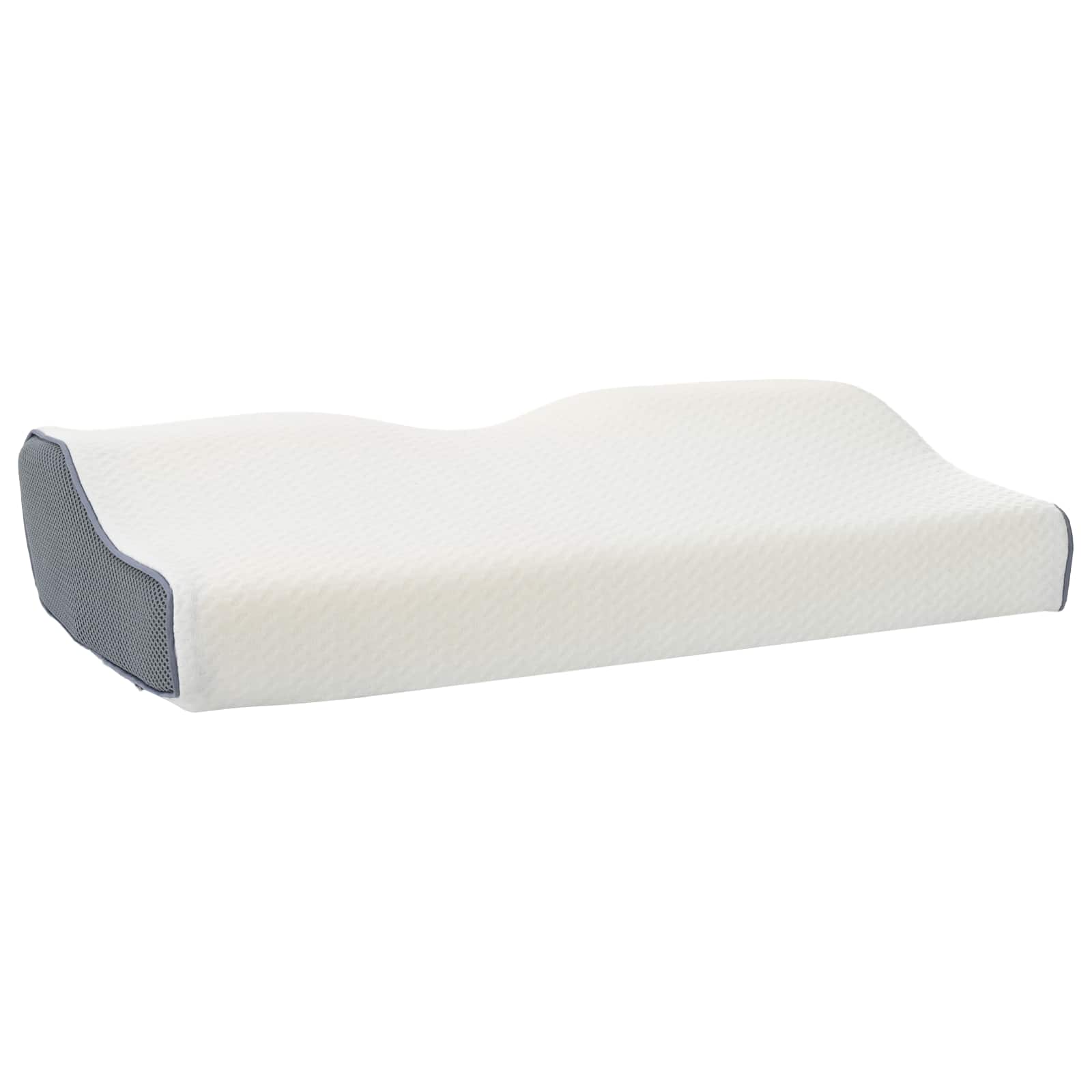 vidaXL Hoofdkussen met kussen Wit 60 x 34 x 11 cm Polyester