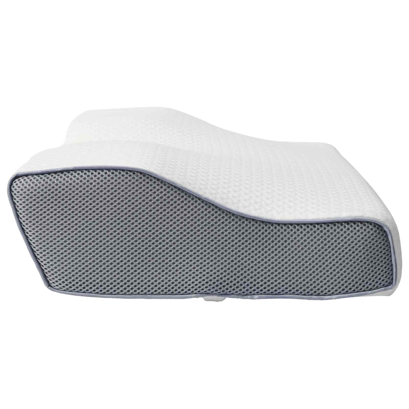 vidaXL Hoofdkussen met kussen Wit 60 x 34 x 11 cm Polyester