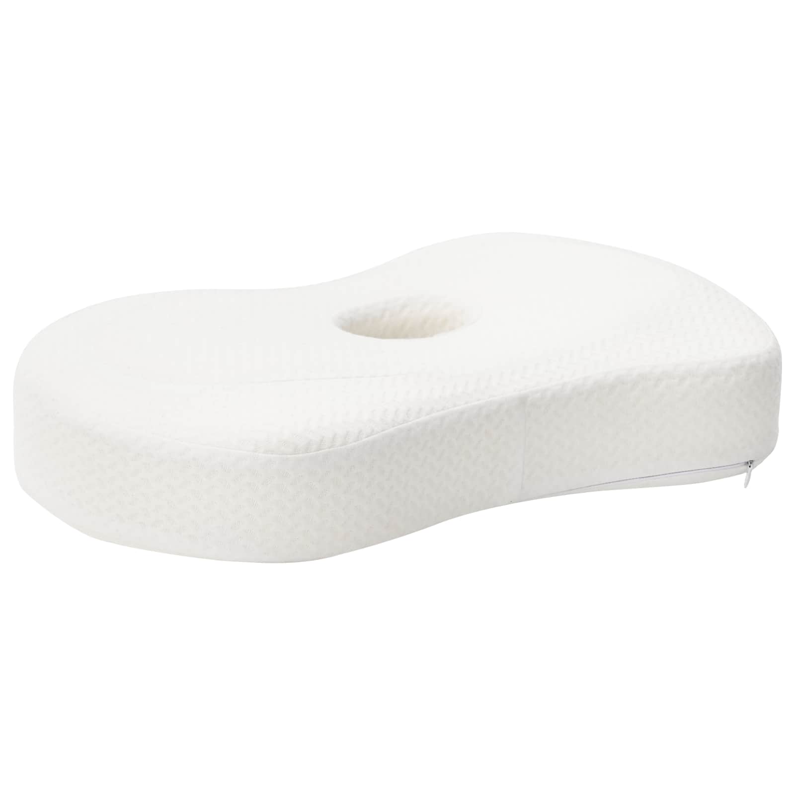 vidaXL Hoofdkussen met kussen Wit 55 x 36 x 10 cm Polyester