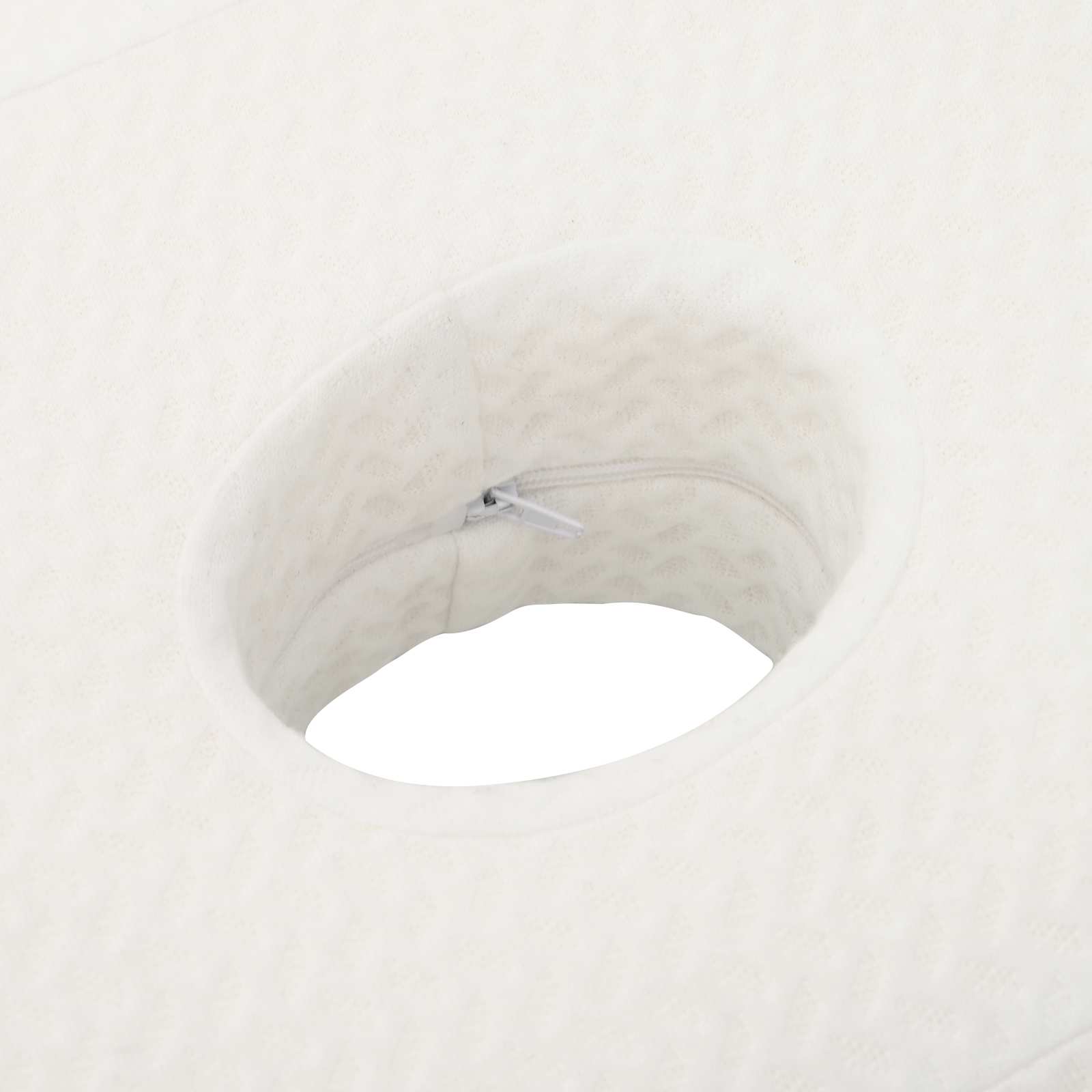 vidaXL Hoofdkussen met kussen Wit 55 x 36 x 10 cm Polyester