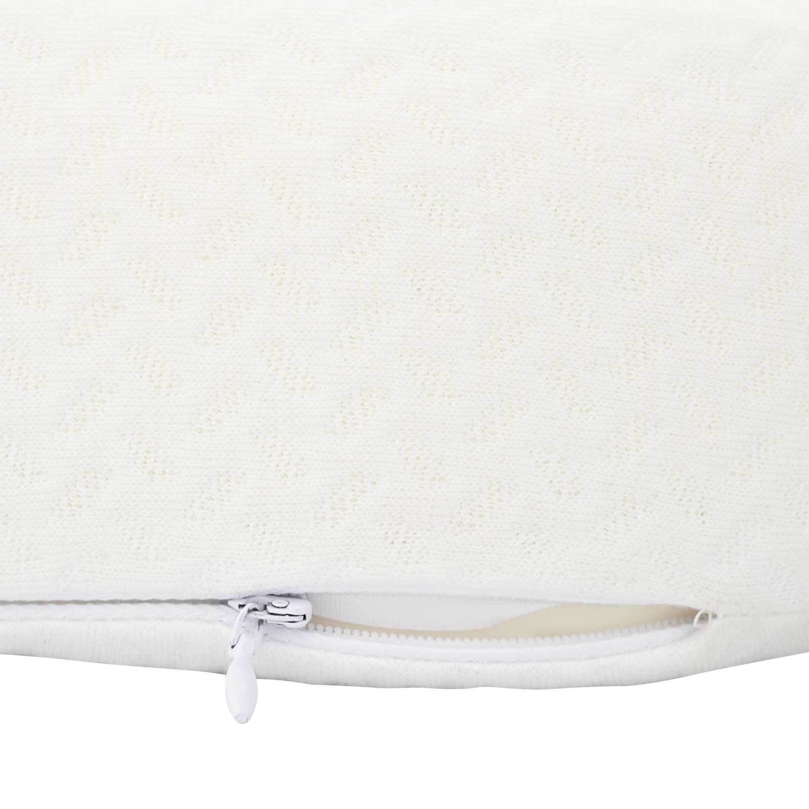 vidaXL Hoofdkussen met kussen Wit 55 x 36 x 10 cm Polyester