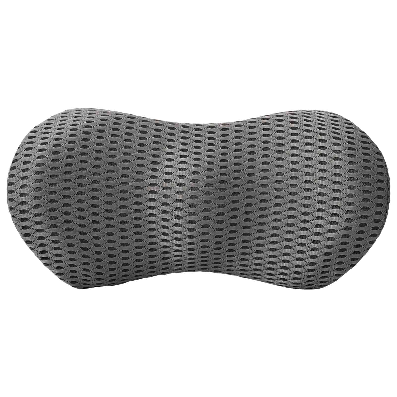 vidaXL Hoofdkussen met kussen Grijs 47 x 24 x 13 cm 4D Mesh