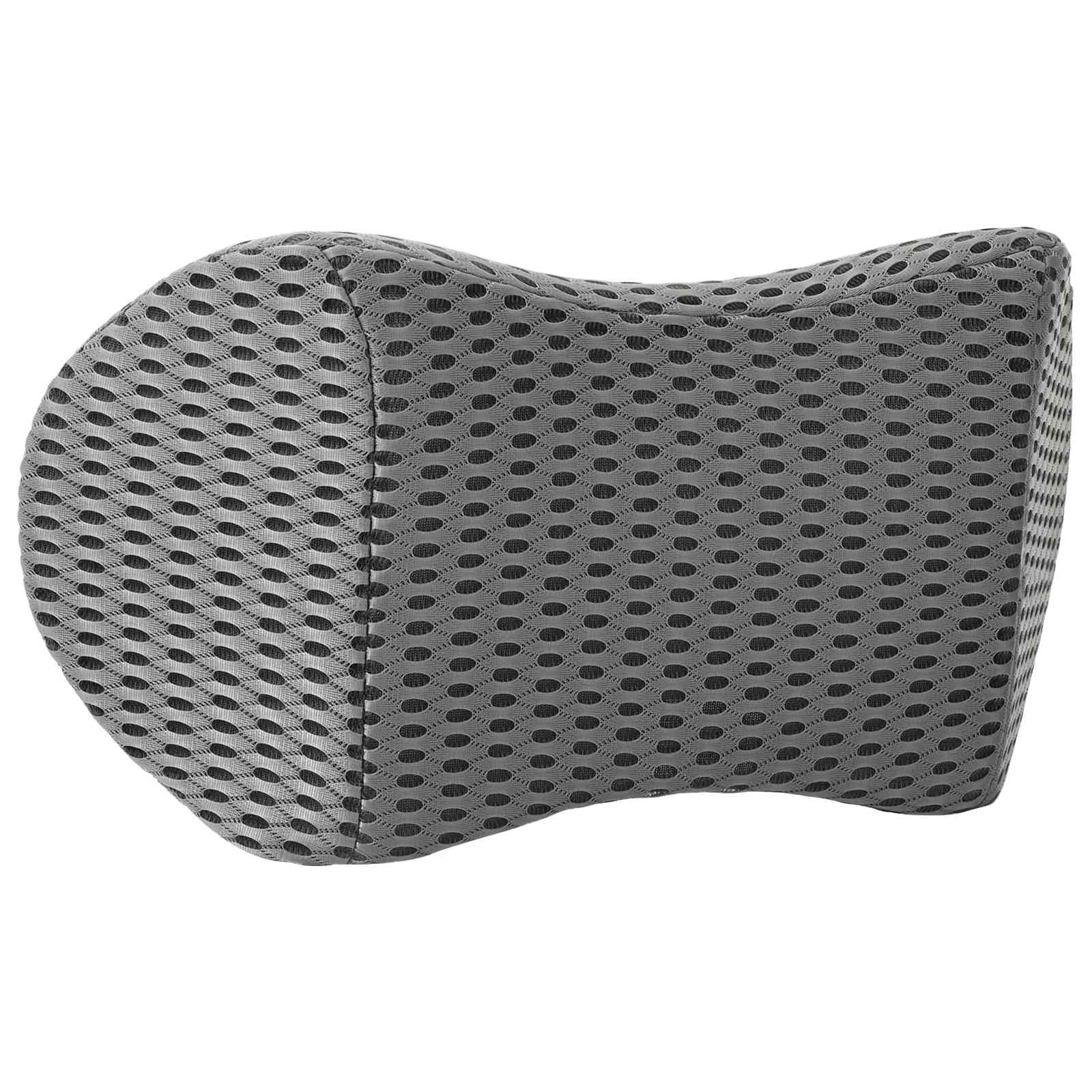 vidaXL Hoofdkussen met kussen Grijs 47 x 24 x 13 cm 4D Mesh