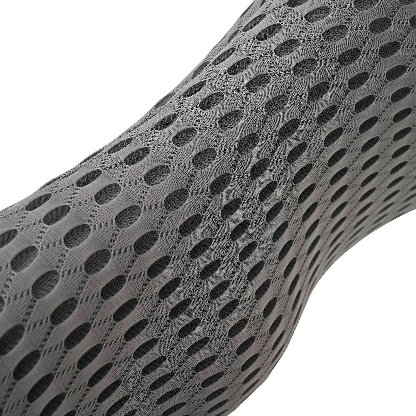 vidaXL Hoofdkussen met kussen Grijs 47 x 24 x 13 cm 4D Mesh
