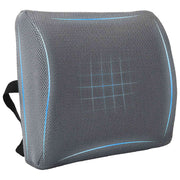 vidaXL Hoofdkussen met kussen Verstelbaar Grijs 34 x 31.5 x 12 cm Gaas