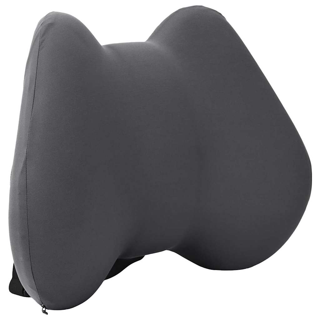 vidaXL Hoofdkussen met kussen Grijs 42 x 32 x 14 cm Polyester
