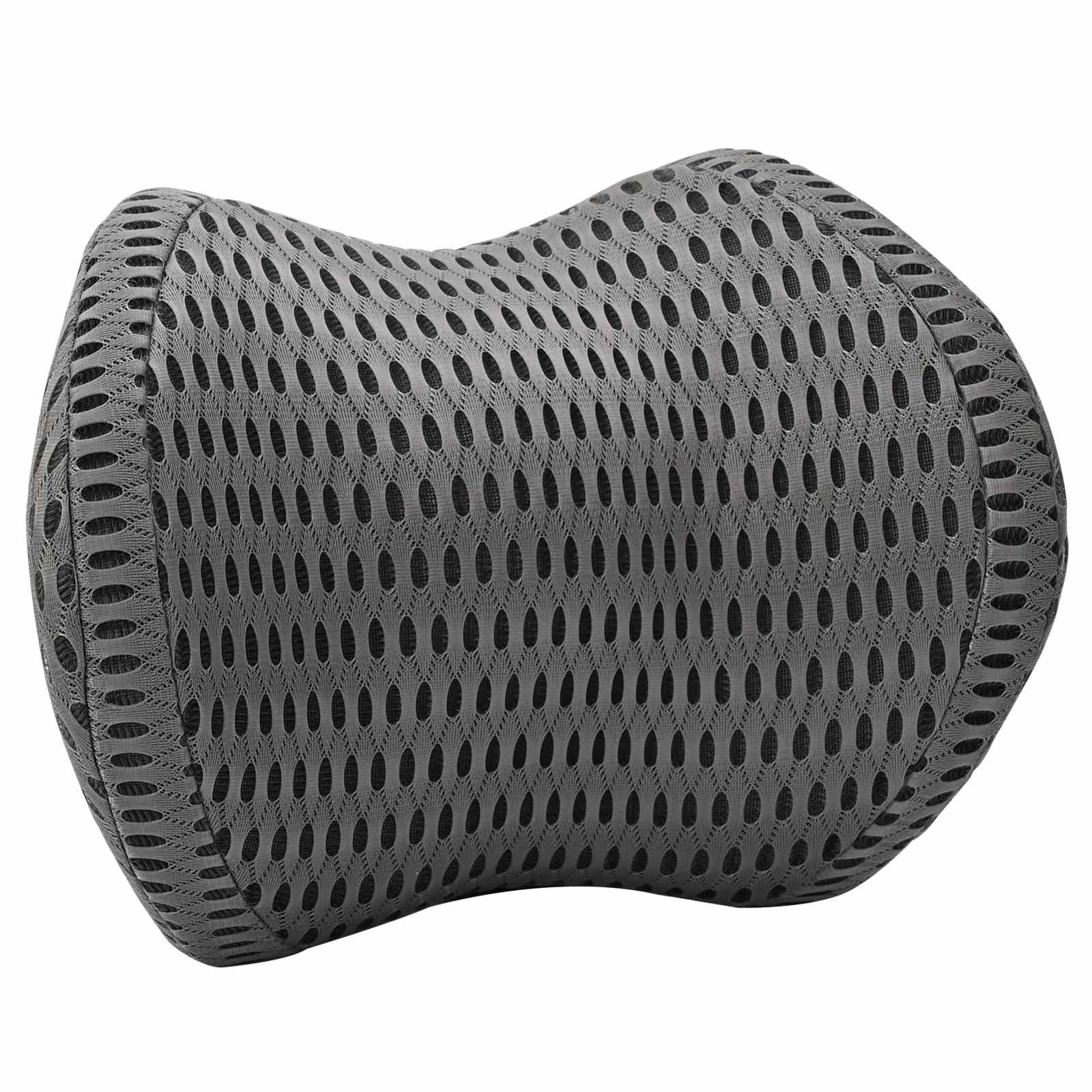 vidaXL Hoofdkussen met kussen Grijs 31 x 23 x 14 cm 4D Mesh