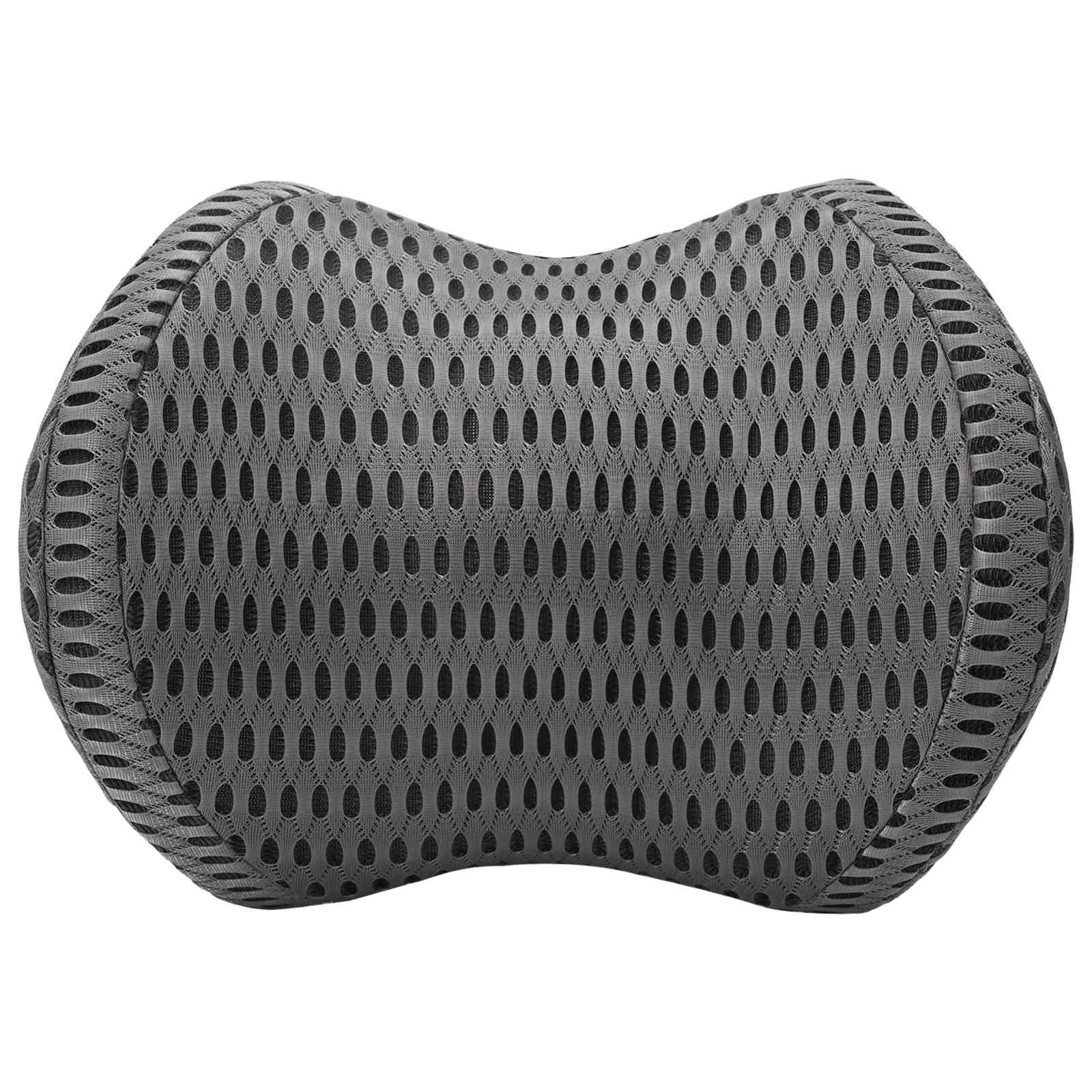 vidaXL Hoofdkussen met kussen Grijs 31 x 23 x 14 cm 4D Mesh