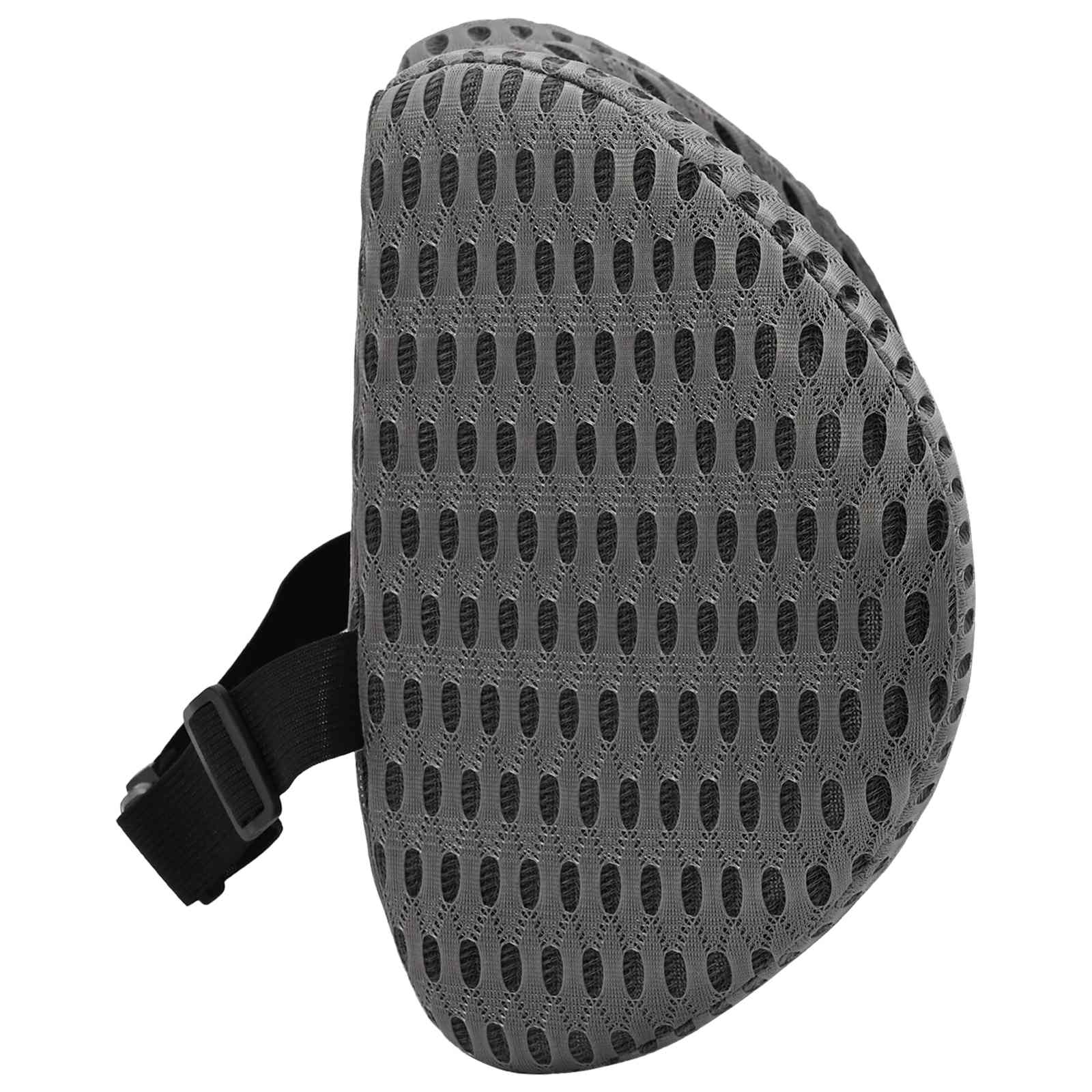 vidaXL Hoofdkussen met kussen Grijs 31 x 23 x 14 cm 4D Mesh