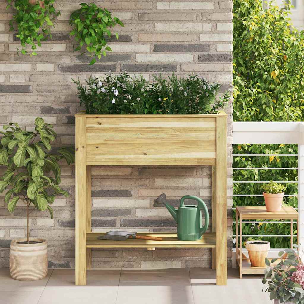 vidaXL Opbergbed voor in de tuin 85 x 46 x 96 cm Behandeld Grenenhout