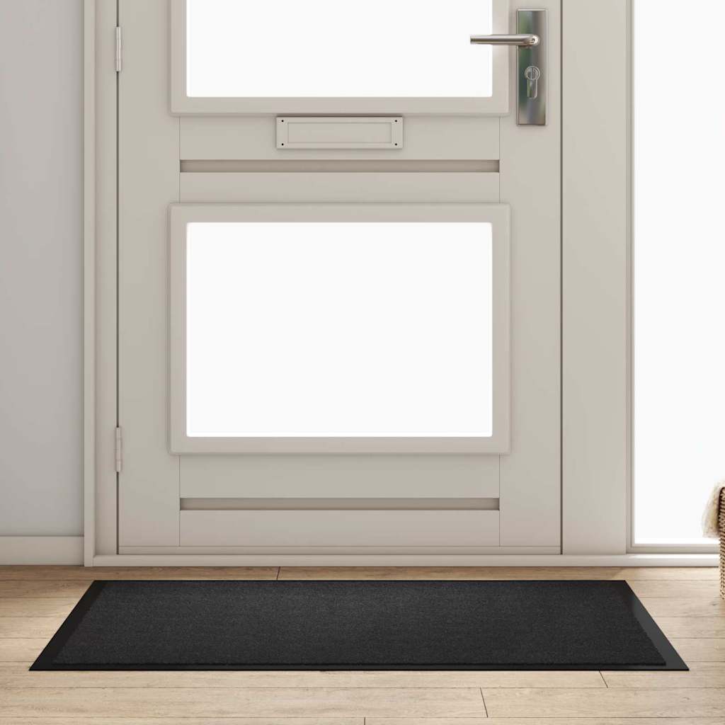 vidaXL Deurmat Antraciet 40 x 60 cm Teddy Stof