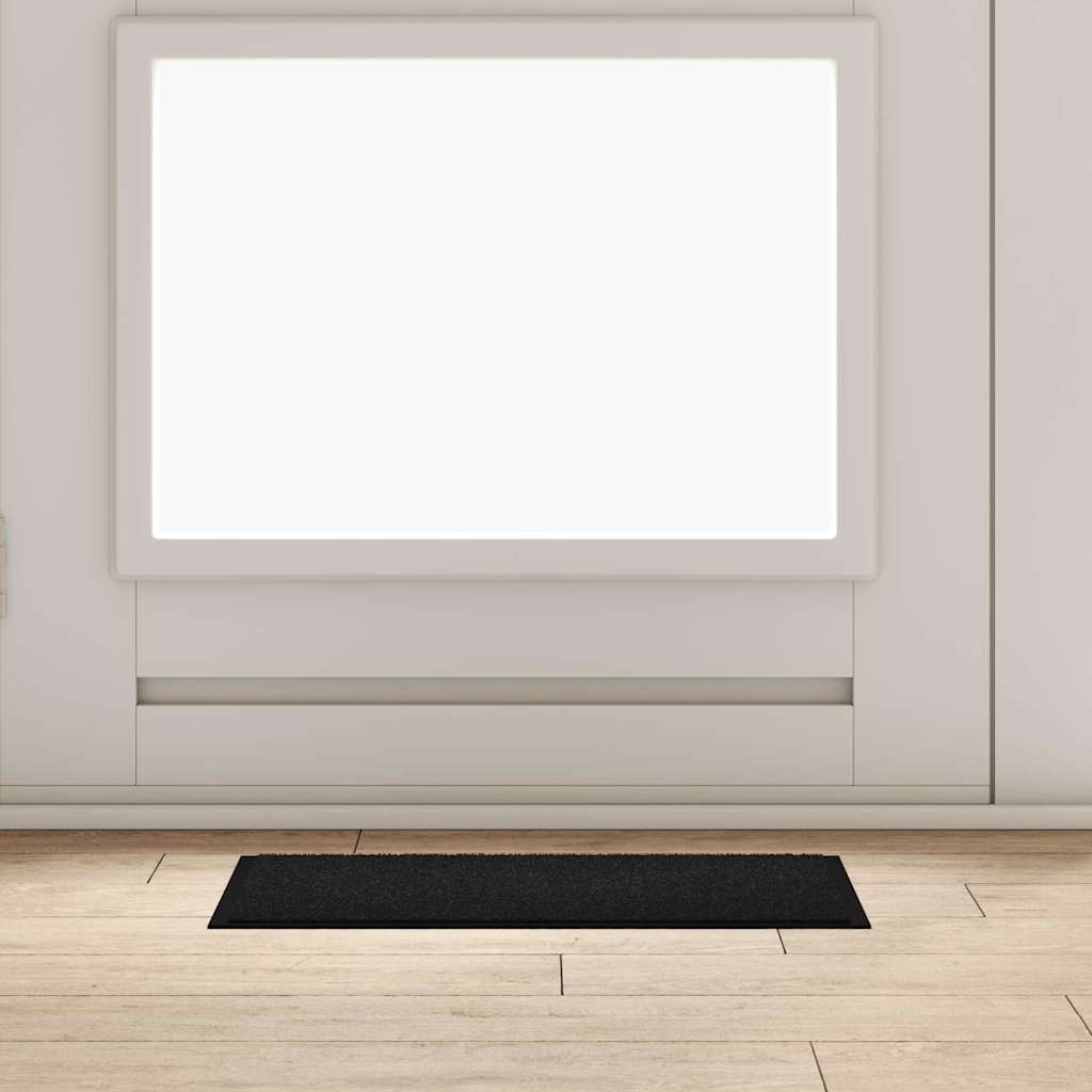 vidaXL Deurmat Antraciet 40 x 60 cm Teddy Stof
