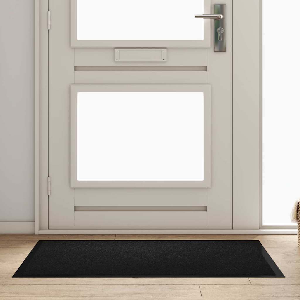 vidaXL Deurmat Antraciet 40 x 60 cm Teddy Stof
