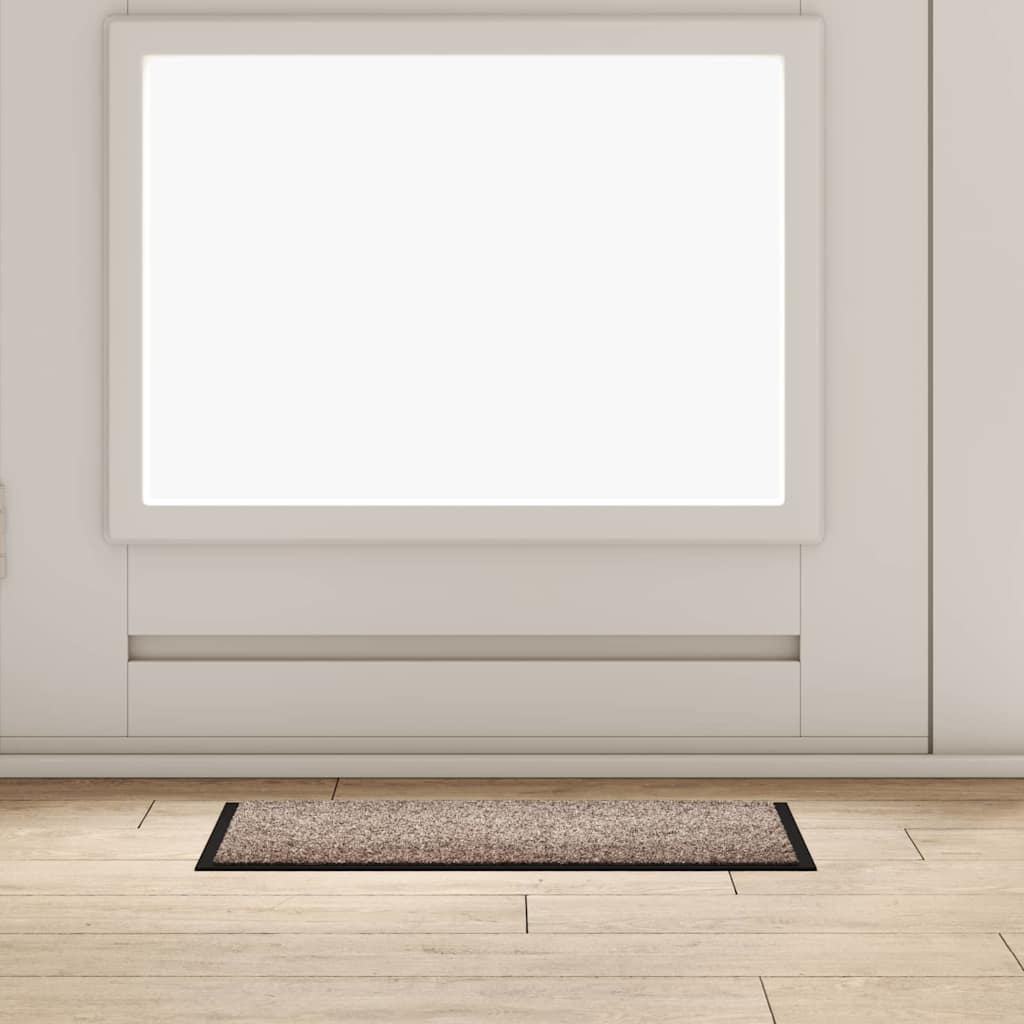 vidaXL Deurmat Antraciet 40 x 60 cm Teddy Stof