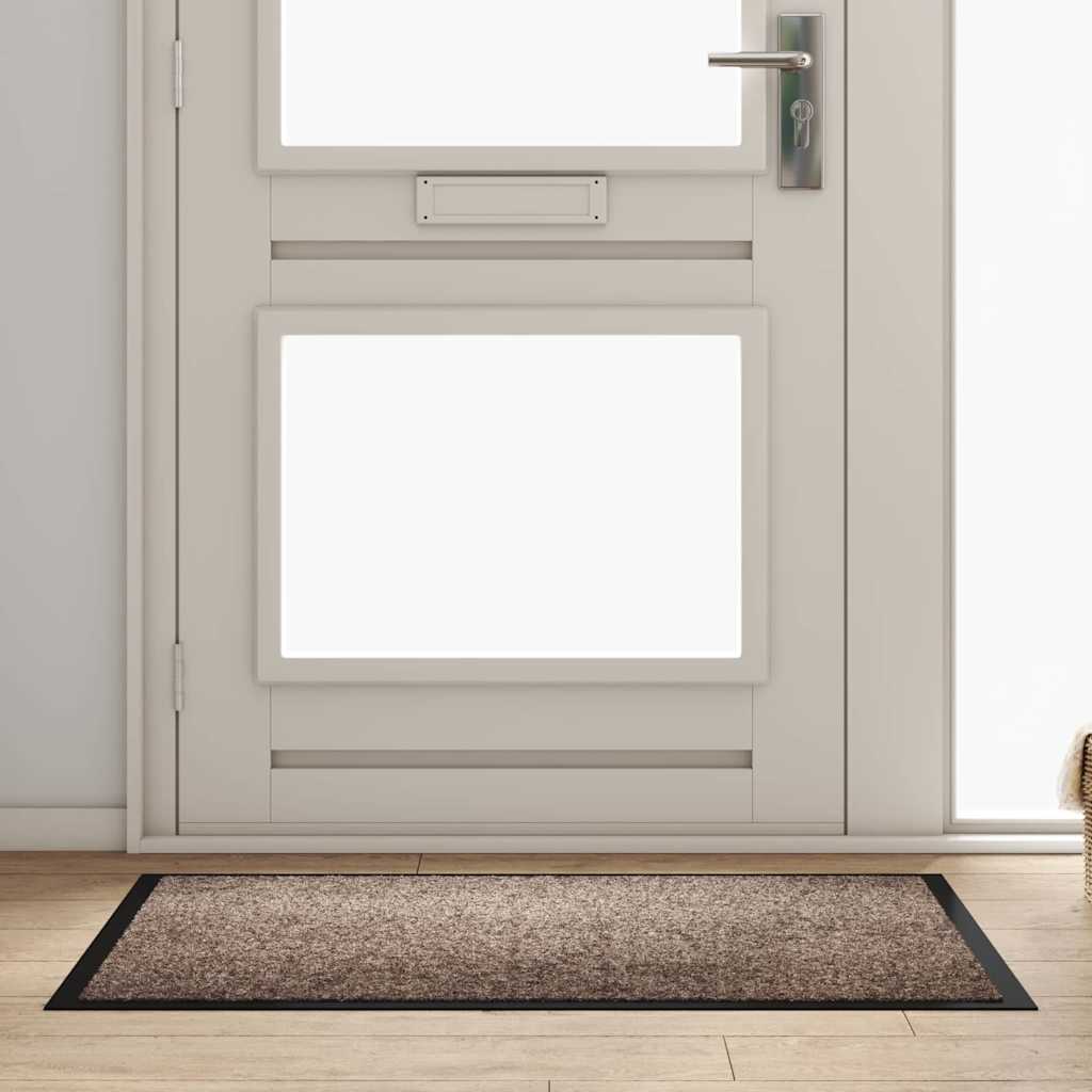 vidaXL Deurmat Antraciet 40 x 60 cm Teddy Stof