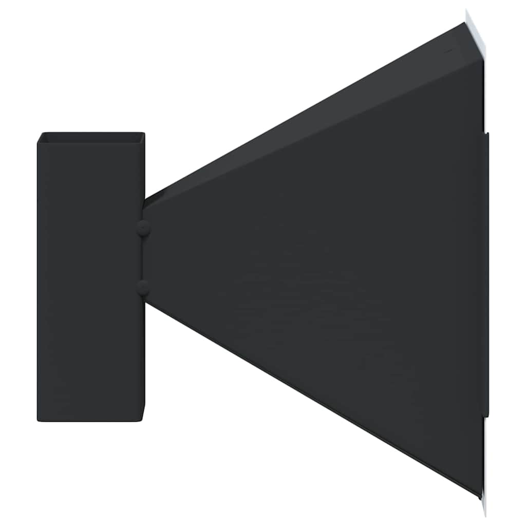 vidaXL Kogelvanger Zwart 17 x 17 cm Staal