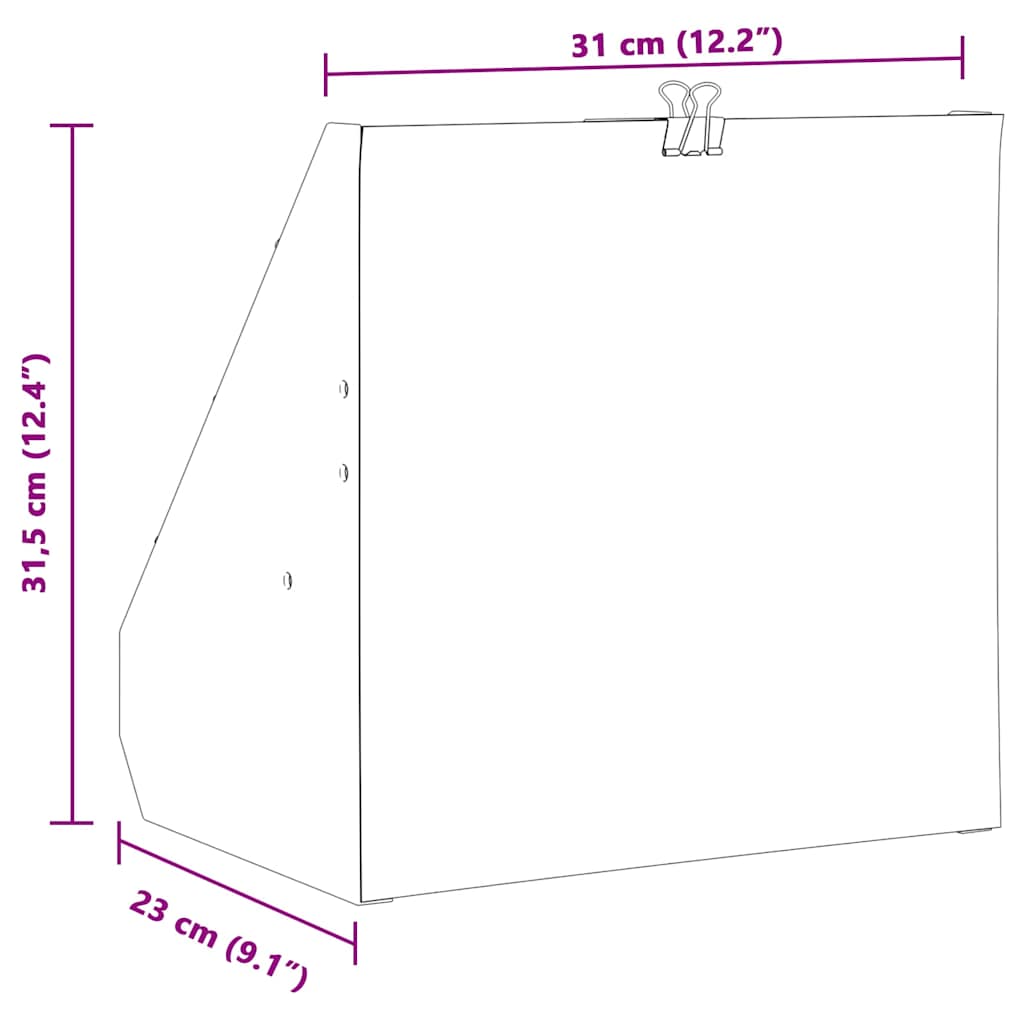 vidaXL Kogelvanger Zwart 31 x 23 x 31.5 cm Staal