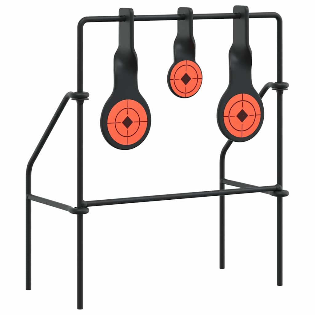vidaXL Terugstellend Doel Zwart 40 x 34 x 53 cm Staal