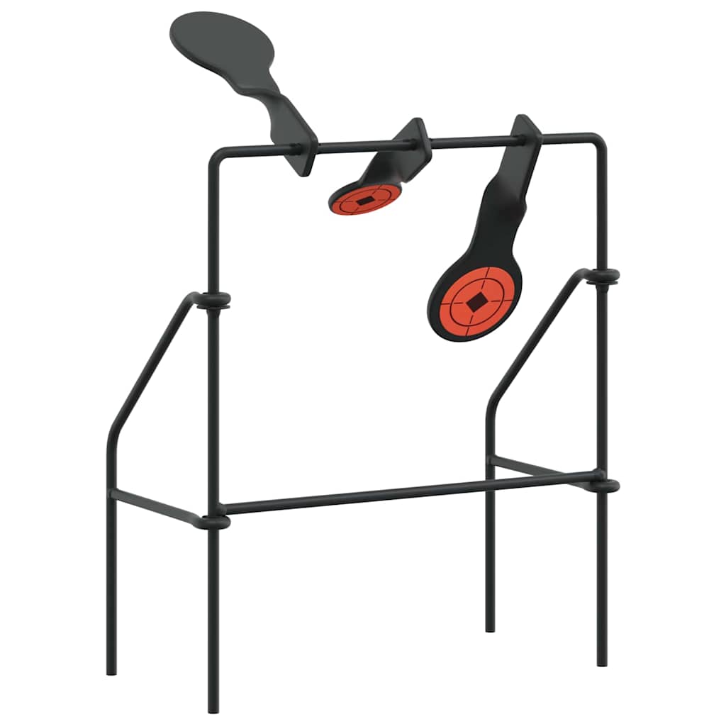 vidaXL Terugstellend Doel Zwart 40 x 34 x 53 cm Staal