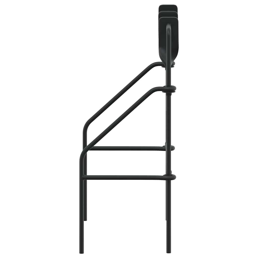 vidaXL Terugstellend Doel Zwart 40 x 34 x 53 cm Staal