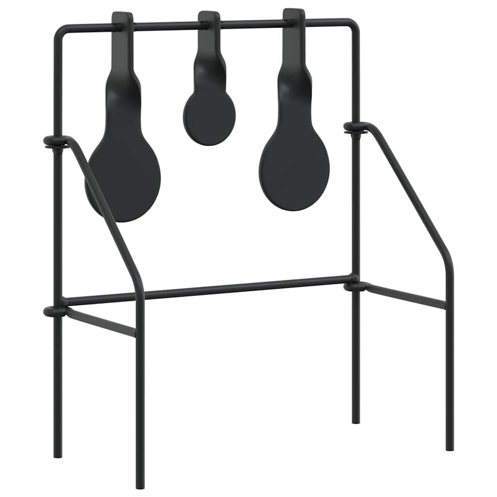 vidaXL Terugstellend Doel Zwart 40 x 34 x 53 cm Staal