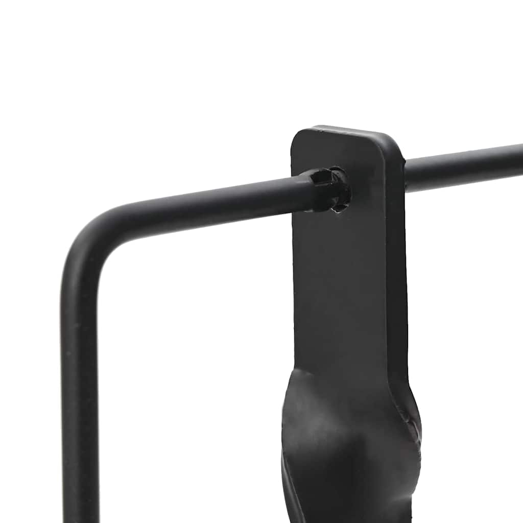 vidaXL Terugstellend Doel Zwart 40 x 34 x 53 cm Staal
