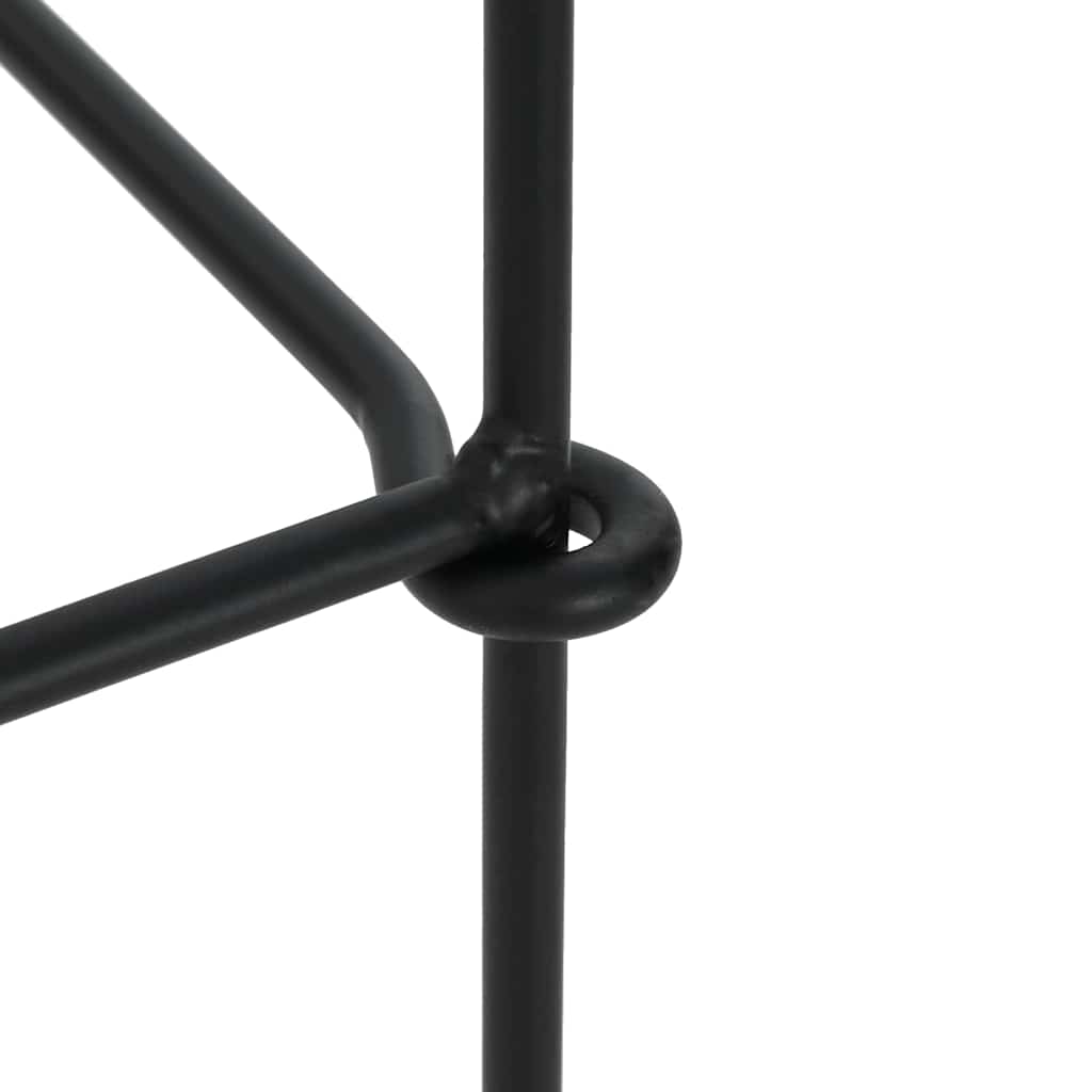 vidaXL Terugstellend Doel Zwart 40 x 34 x 53 cm Staal