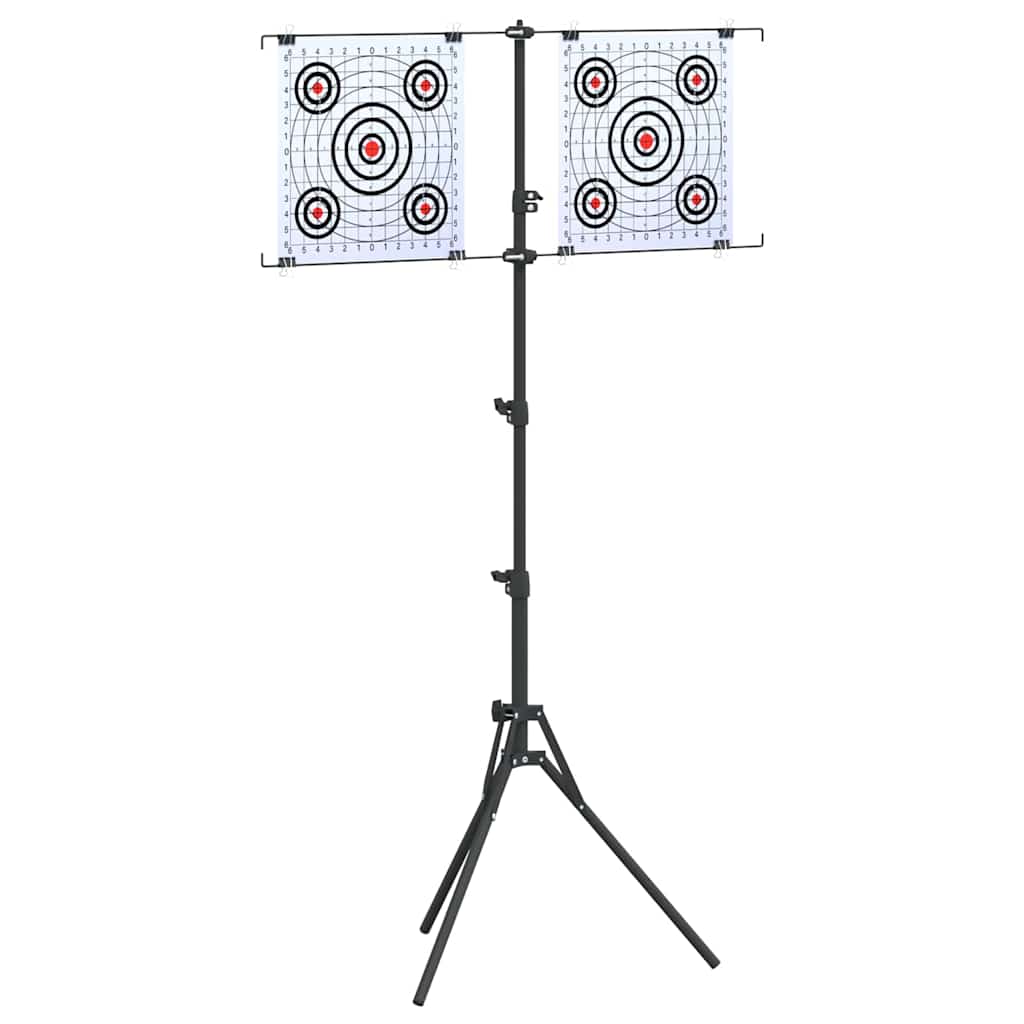 vidaXL Doelstandaard Zwart 82.5 x 51 x 150 cm Staal