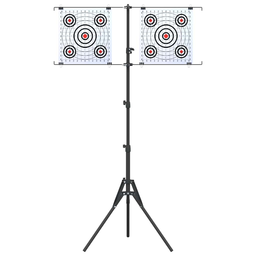 vidaXL Doelstandaard Zwart 82.5 x 51 x 150 cm Staal