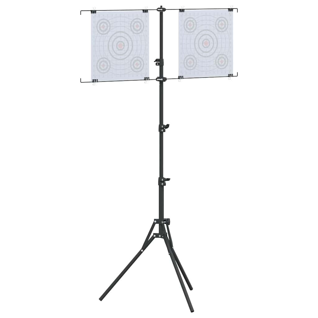 vidaXL Doelstandaard Zwart 82.5 x 51 x 150 cm Staal