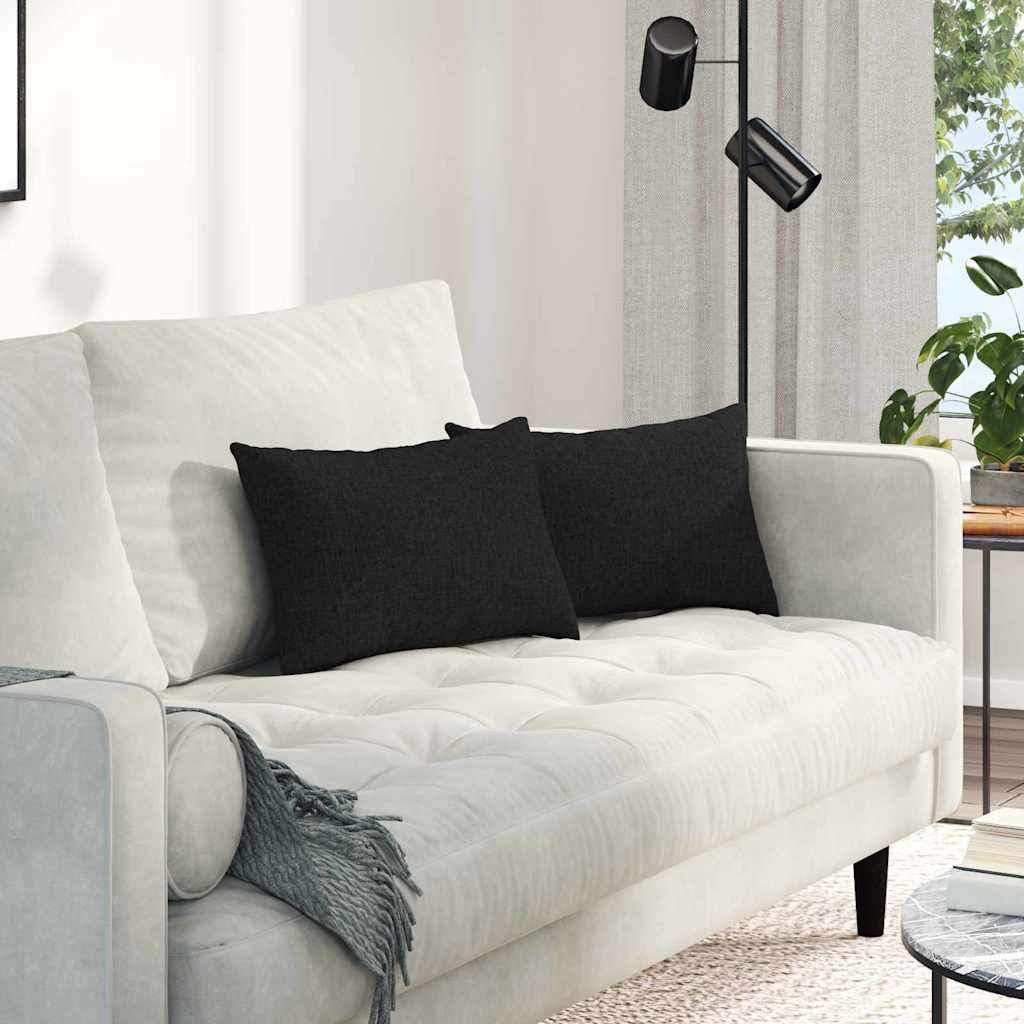 vidaXL Sofa Kussens 2 pcs Lichtgrijs 50 x 30 cm Stof