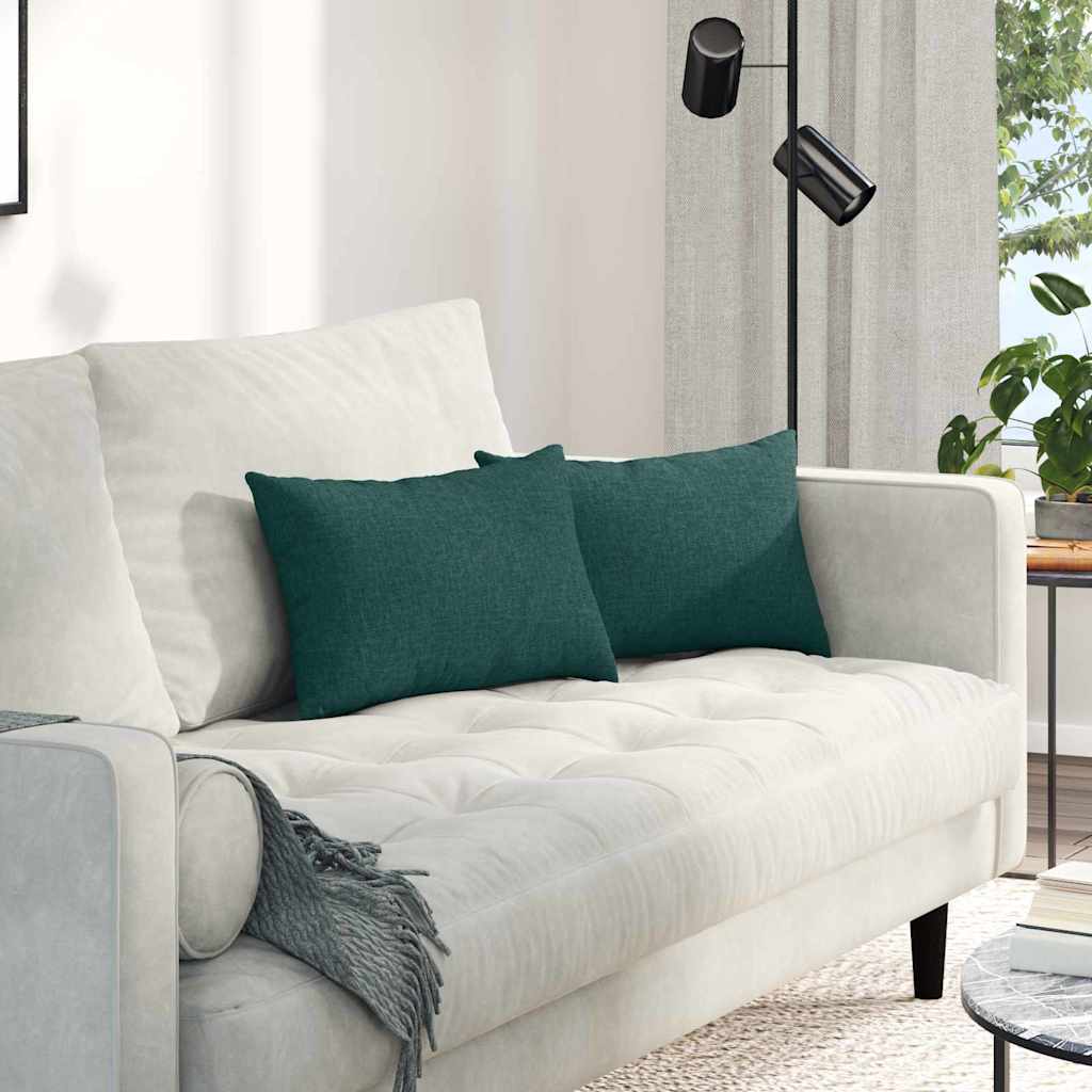 vidaXL Sofa Kussens 2 pcs Lichtgrijs 50 x 30 cm Stof