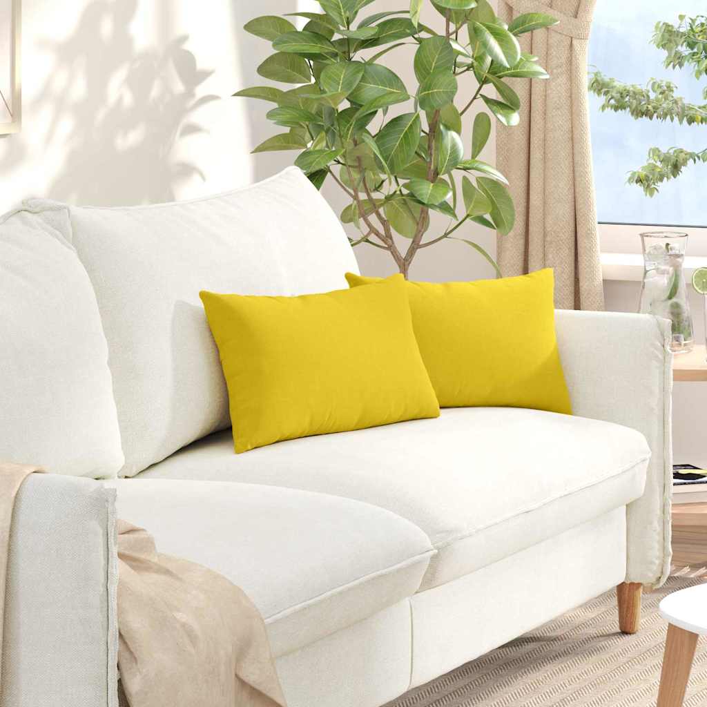 vidaXL Sofa Kussens 2 pcs Lichtgrijs 50 x 30 cm Stof