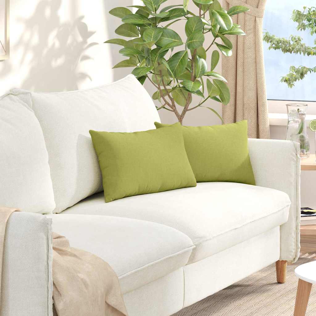 vidaXL Sofa Kussens 2 pcs Lichtgrijs 50 x 30 cm Stof