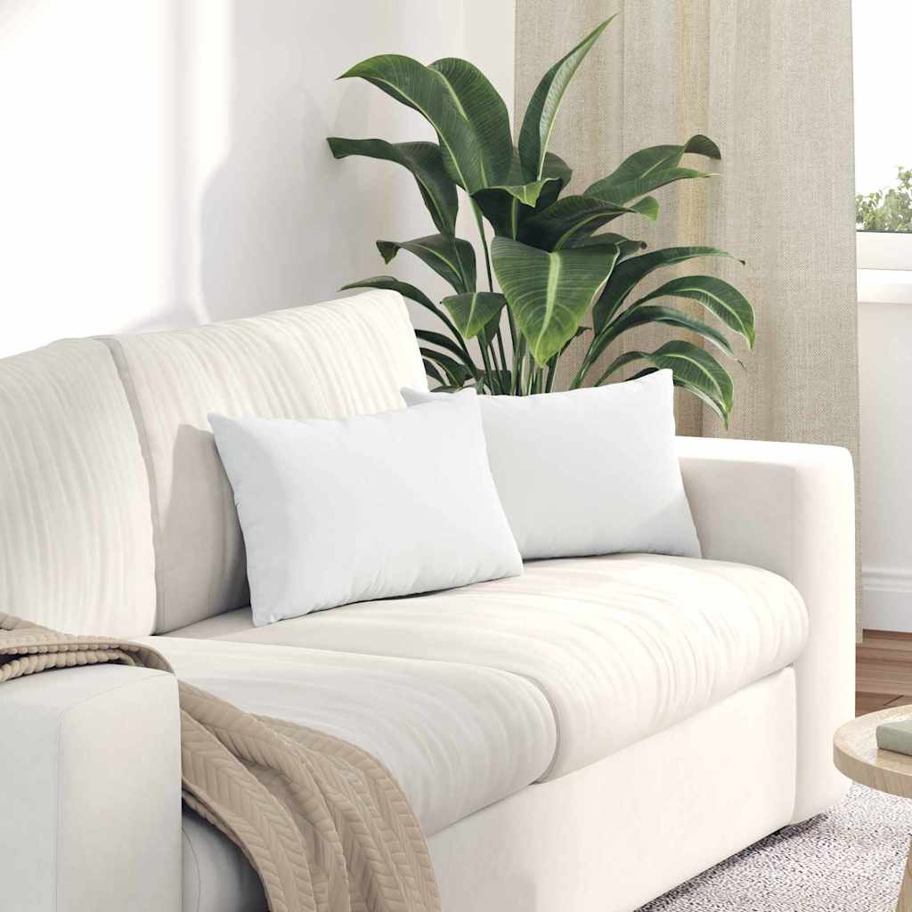 vidaXL Sofa Kussens 2 pcs Lichtgrijs 50 x 30 cm Stof