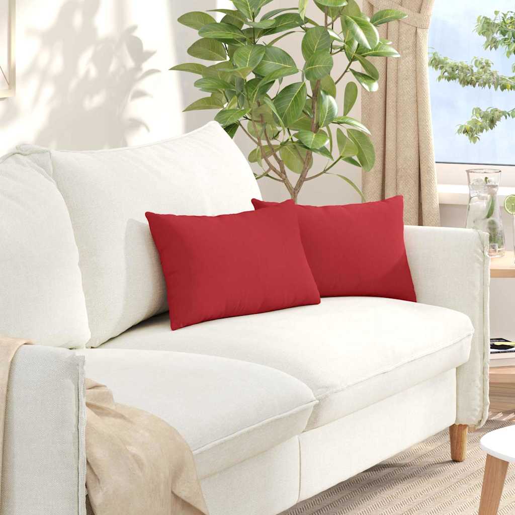 vidaXL Sofa Kussens 2 pcs Lichtgrijs 50 x 30 cm Stof