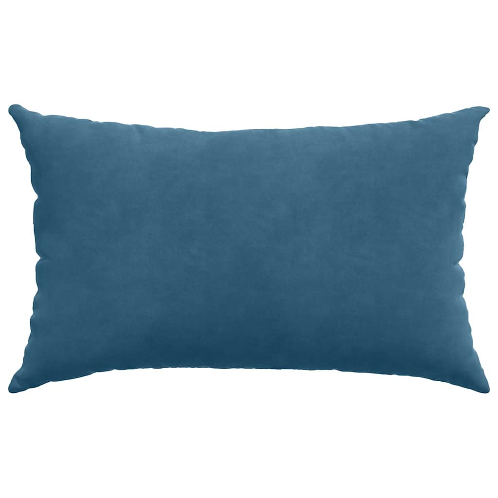vidaXL Sofa Kussens 2 pcs Blauw 50 x 30 cm Katoen Stof
