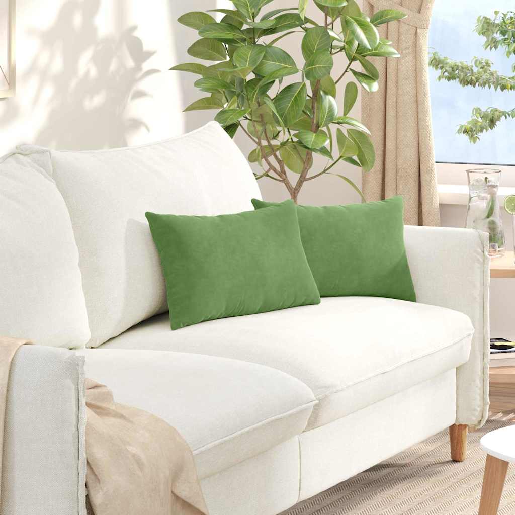 vidaXL Sofa Kussens 2 pcs Blauw 50 x 30 cm Katoen Stof