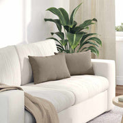 vidaXL Sofa Kussens 2 pcs Taupe 50 x 30 cm Stof