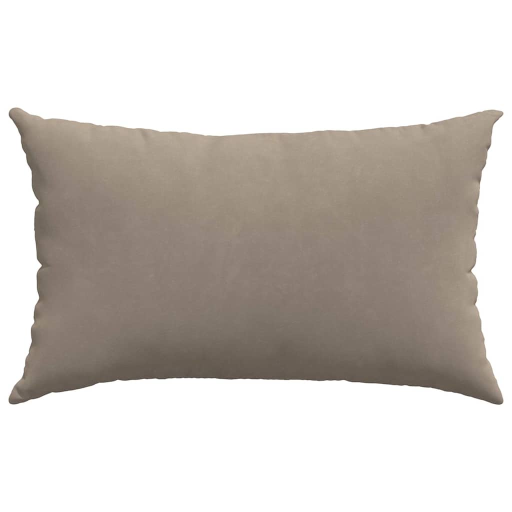 vidaXL Sofa Kussens 2 pcs Taupe 50 x 30 cm Stof
