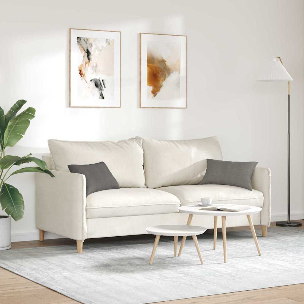 vidaXL Sofa Kussens 2 pcs Lichtgrijs 50 x 30 cm Katoen Stof