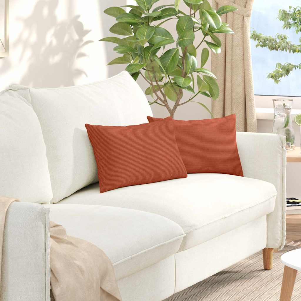 vidaXL Sofa Kussens 2 pcs Lichtgrijs 50 x 30 cm Katoen Stof