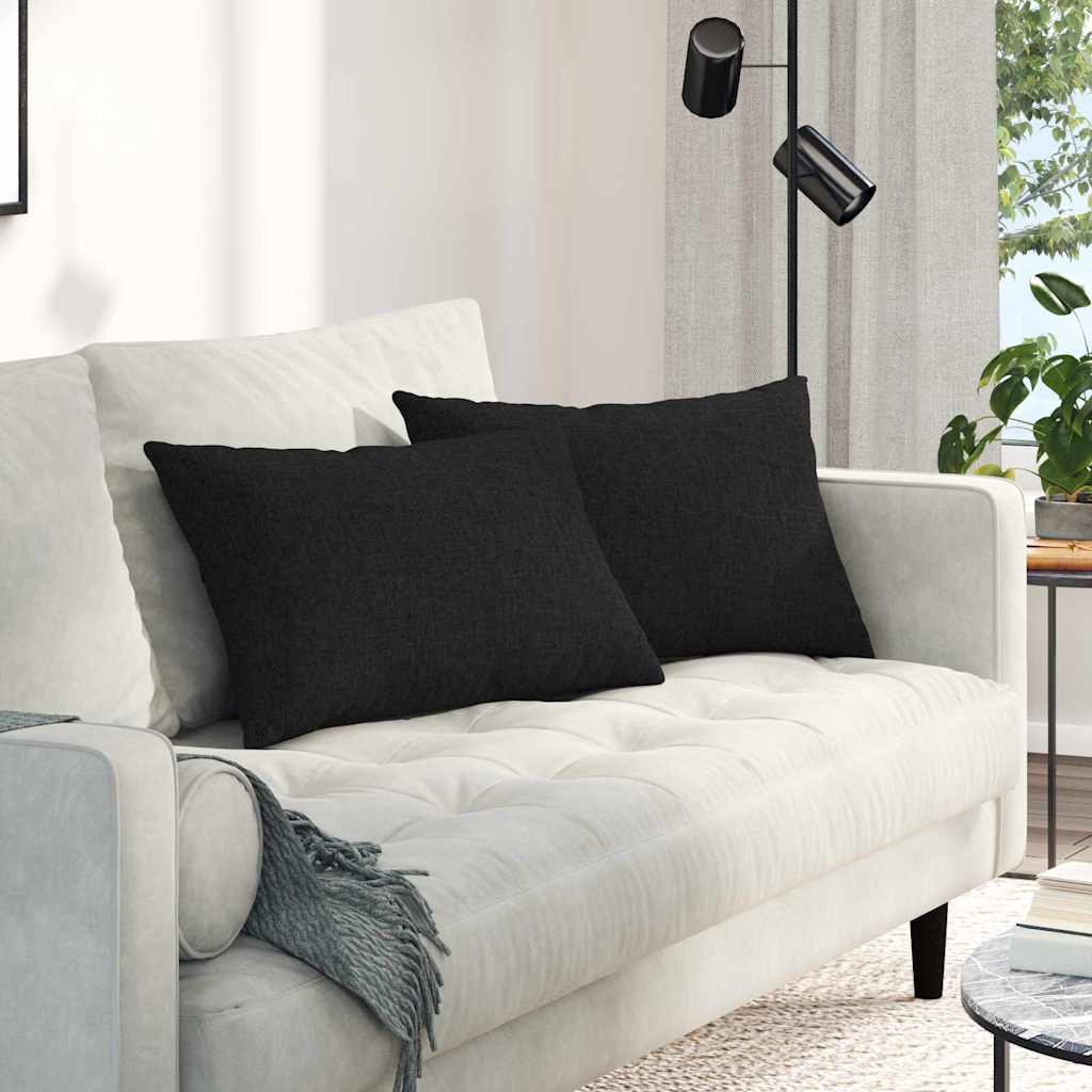 vidaXL Sofa Kussens 2 pcs Lichtgrijs 50 x 30 cm Stof