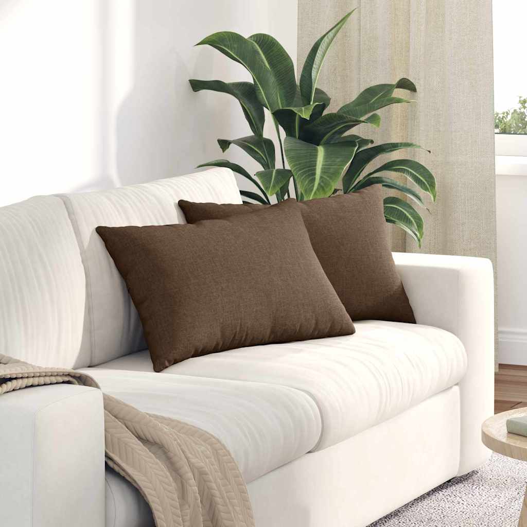 vidaXL Sofa Kussens 2 pcs Lichtgrijs 50 x 30 cm Stof