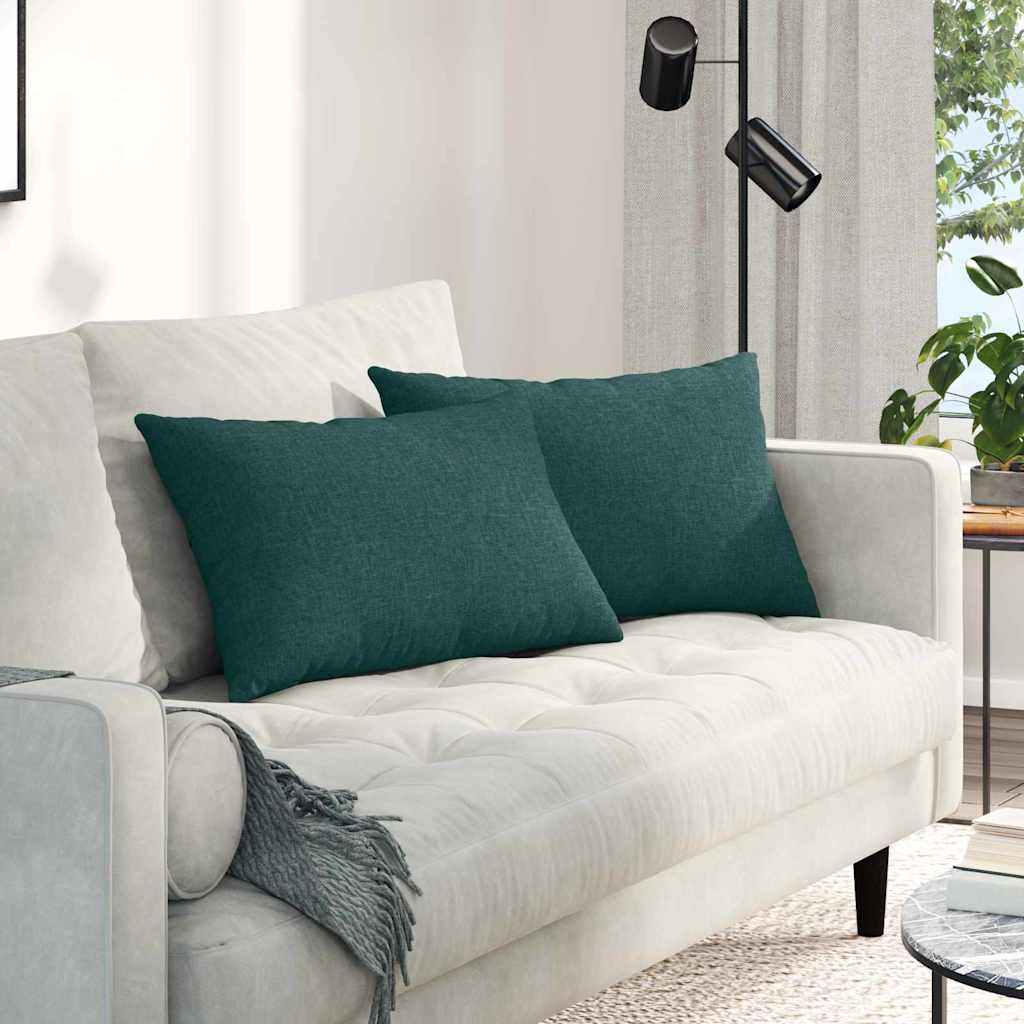 vidaXL Sofa Kussens 2 pcs Lichtgrijs 50 x 30 cm Stof