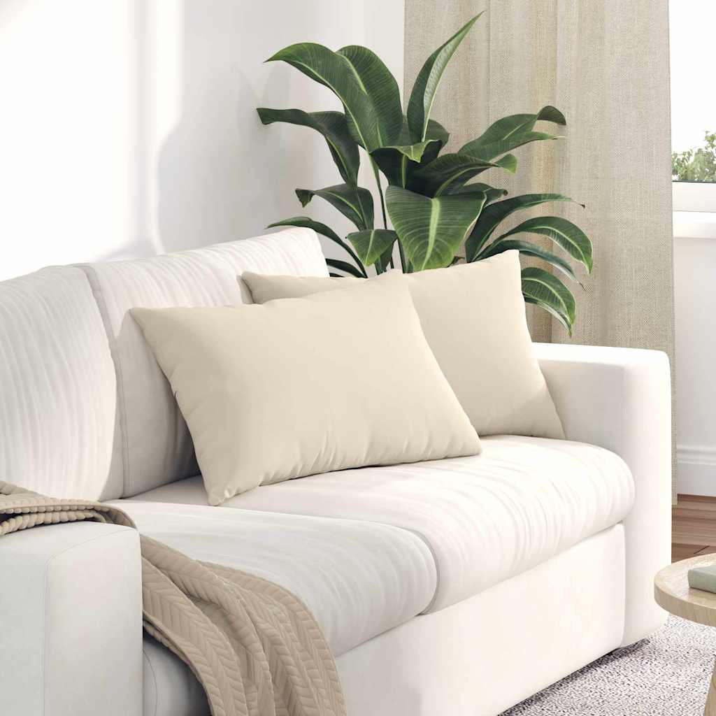 vidaXL Sofa Kussens 2 pcs Taupe 50 x 30 cm Stof